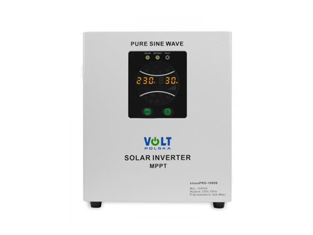 Solárny regulátor VOLT POLSKA Sinus Pro 1000 S 12V/230V 1000VA 700W MPPT 40A