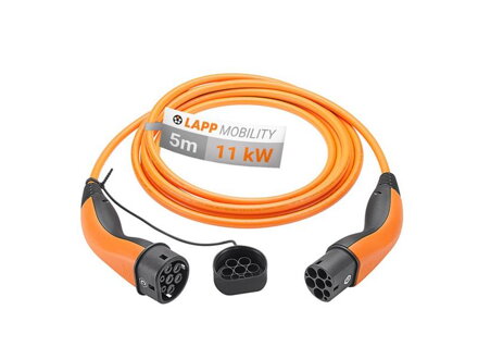 Kábel nabíjací LAPP 61785 typ 2 11kW 20A 3 fázy 5m pre elektromobil