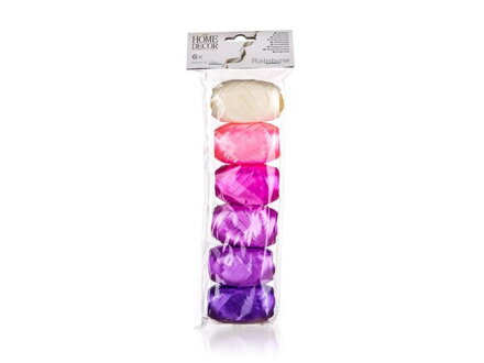 Súprava stuh HOME DECOR Rainbow fialová