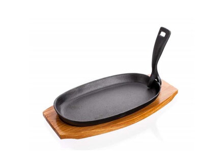 Panvica na drevenej doske BANQUET Grada 23x14cm