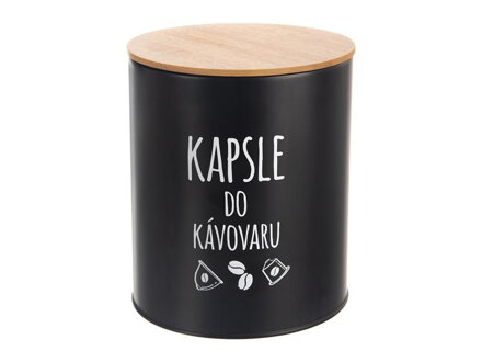 Dóza ORION Black Kapsule do kávovaru 16cm