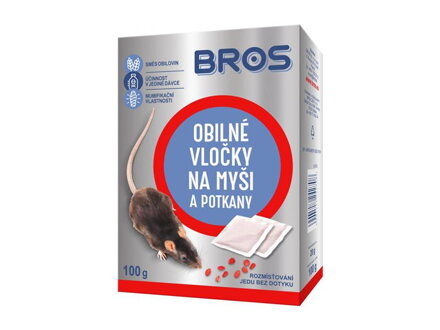 Obilné vločky na myši, krysy a potkany BROS 100g