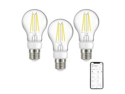 Smart LED žiarovka filamentová E27 7W IMMAX NEO 07713C WiFi Tuya sada 3ks