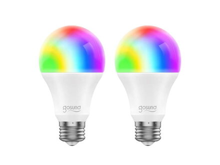 Smart LED žiarovka E27 8W RGB GOSUND WB4 WiFi Tuya sada 2ks