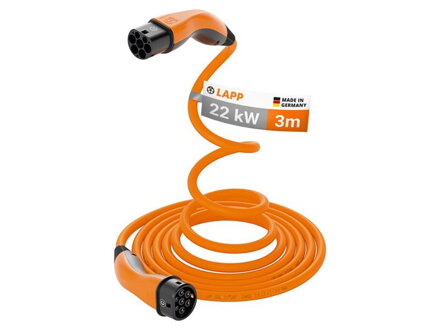 Kábel nabíjací LAPP 75745 typ 2 22kW 32A 3 fáza 3m pre elektromobil