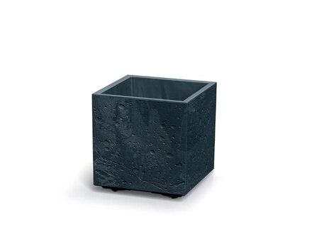 Kvetináč SIERRA SQUARE BETON EFFECT antracit 28,8cm