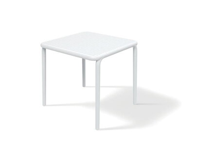 Stôl záhradný BRENE 795x795x755mm - biela