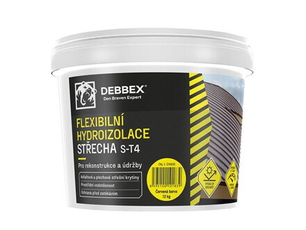 Flexibilná hydroizolácia STRECHA S-T4 DEŇ BRAVEN DEBBEX sivá 5kg