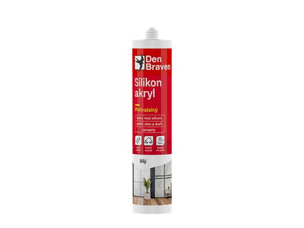 Silikón akryl DEN BRAVEN biely 280ml