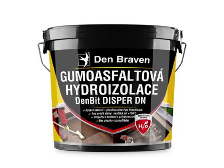 Gumoasfaltová hydroizolácia DEN BRAVEN DenBit DISPER DN 5kg