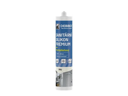 Silikón sanitárny DEBBEX PREMIUM biely 280ml