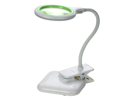 Lupa stolná guľatá malá 3+12diop. LED (36x) USB 5V, 2W