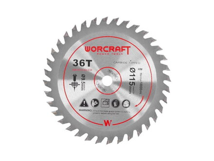 Kotúč pílový TCT pre pokosové píly 115mm 36T WORCRAFT CMCS-S20LiB