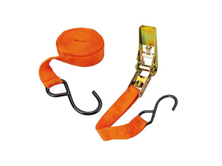Pás upínací račňový s hákmi 4m x 25mm