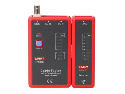 Tester kabelu UNI-T UT681C  (RJ45, RJ11, BNC)