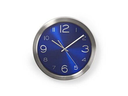 Hodiny analógové NEDIS BLUE STAINLESS STEEL CL WA010MT30BU 30 cm