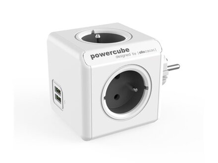 Zásuvka PowerCube ORIGINAL USB šedá