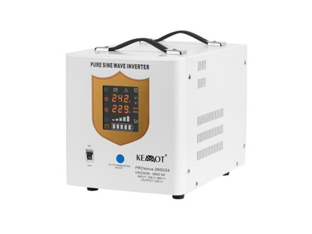 Zdroj záložný KEMOT PROsinus-2600/24 1800W 24V White