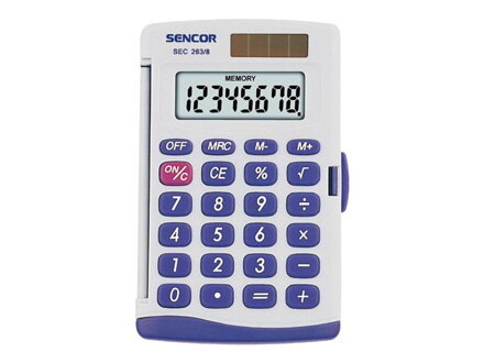 Kalkulátor kapesní SENCOR SEC 263/ 8 DUAL