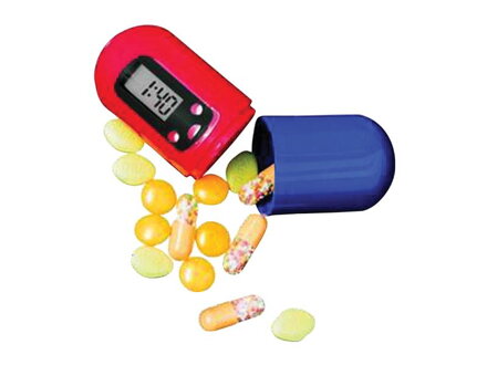 Zásobník na léky s časovačem a alarmem PB01