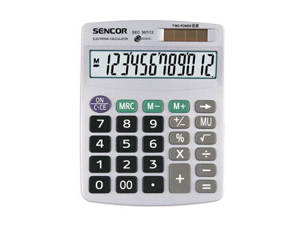 Kalkulátor stolní SENCOR SEC 367/12 DUAL