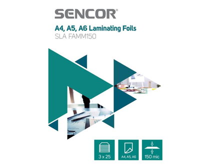 Laminovací fólie SLA FAMM150 A456 150mic 3x25