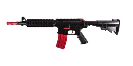 Pištoľ M16 penové náboje 68 cm