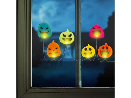 LED dekorácia do okna FAMILY 58186B Halloween - tekvica