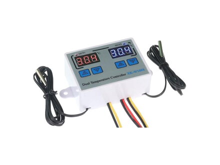 Digitálny termostat duálny XK-W1088, -50 až +110 ° C, napájanie 12V