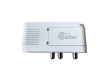 Anténny zosilňovač Emme Esse 82779G Minimaster, 1x VHF+UHF, 1x UHF, 34 dB, 5G LTE filter, domový