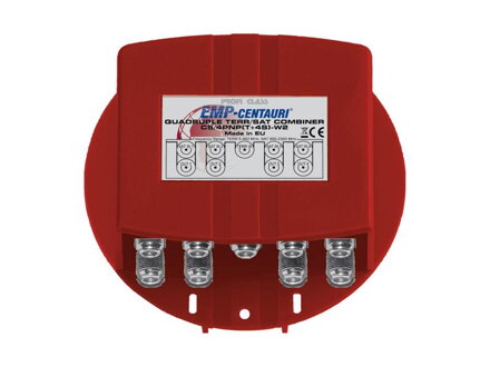 Satelitné zlučovač (C5/4PNP(T+4S)-W2), 4xSAT IF+TV terr., záruka 72 mesiacov