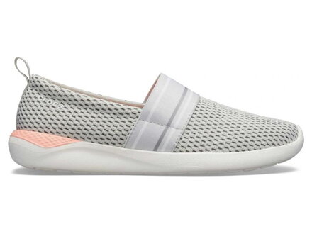 CROCS LITERIDE MESH SLIP ON WOMEN - Pearl White/White W7 (37-38)