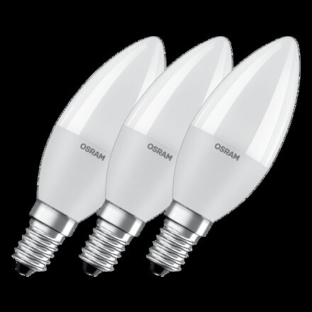OSRAM LED žiarovka Clas B 60 7.5 W E14 Teplá biela 3ks