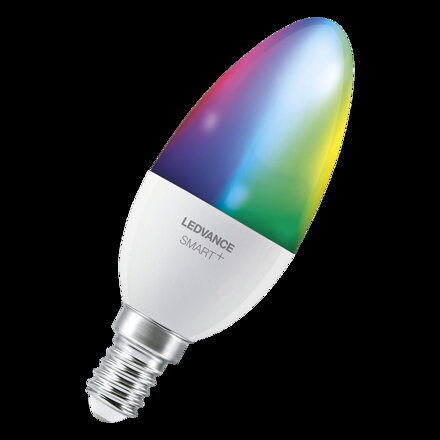 LEDVANCE SMART LED žiarovka CLAS B 40 4,9 W E14 Multicolor