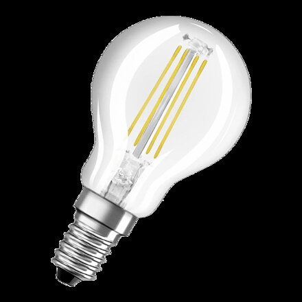 OSRAM LED stmievateľná žiarovka E14 4W 2700K číra, teplá biela