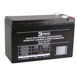 EMOS B9675, Akumulátor, 12V/9Ah, AGM EMOS B9675, Akumulátor, 12V/9Ah, AGM