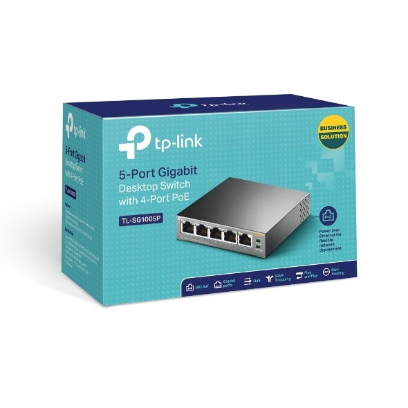 TP-Link Switch 5-Port/1000Mbps/Desk/PoE TP-Link Switch 5-Port/1000Mbps/Desk/PoE