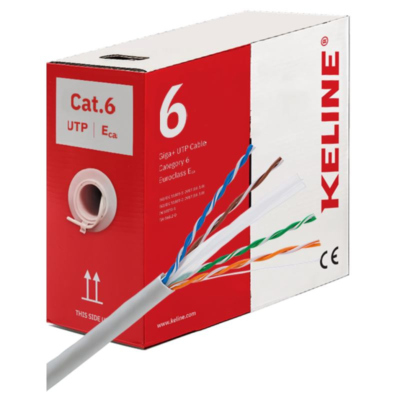 KELINE Kábel UTP (U/UTP) 4x2x0,54 CAT 6 305m