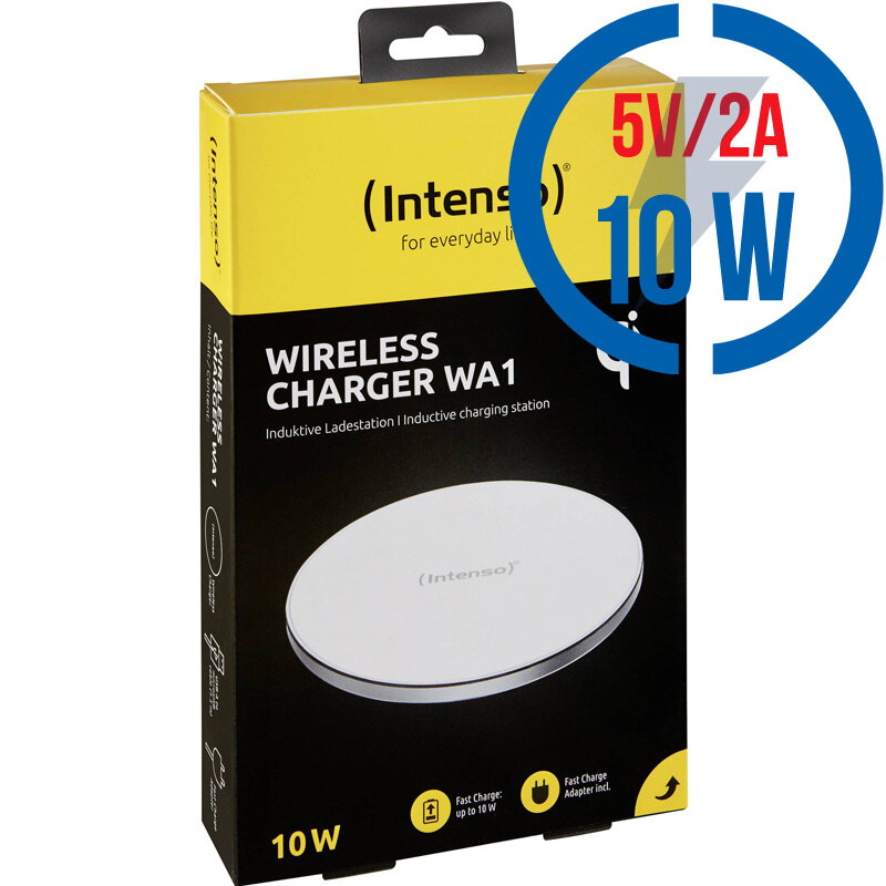 INTENSO Bezdrôtová (Qi) nabíjačka 5W/10W WA1 INTENSO Bezdrôtová (Qi) nabíjačka 5W/10W WA1