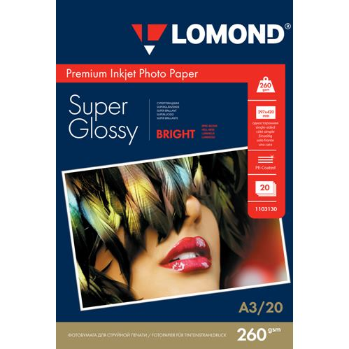 LOM - Prem Ph Super Glossy 20x260g/m2 A3 LOM - Prem Ph Super Glossy 20x260g/m2 A3