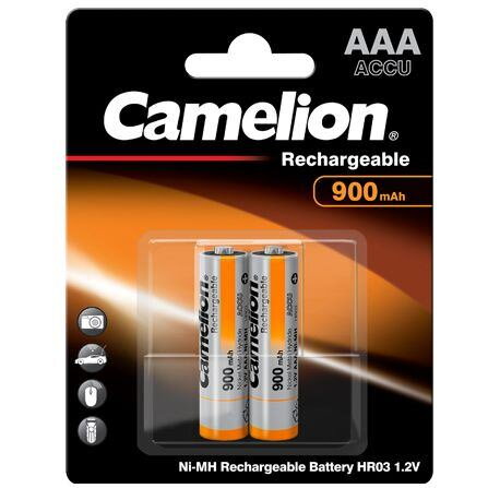 CAMELION Batérie nabíjateľné AAA 2ks NI-MH 900mAh CAMELION Batérie nabíjateľné AAA 2ks NI-MH 900mAh