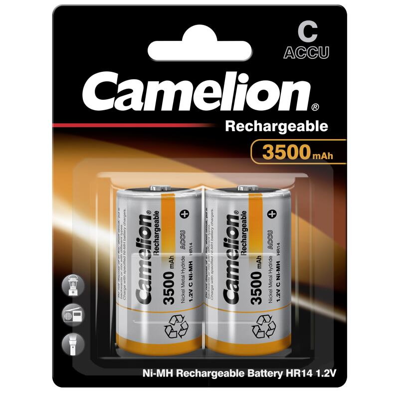 CAMELION Batérie nabíjateľné C 2ks NI-MH R14/C 350 CAMELION Batérie nabíjateľné C 2ks NI-MH R14/C 350