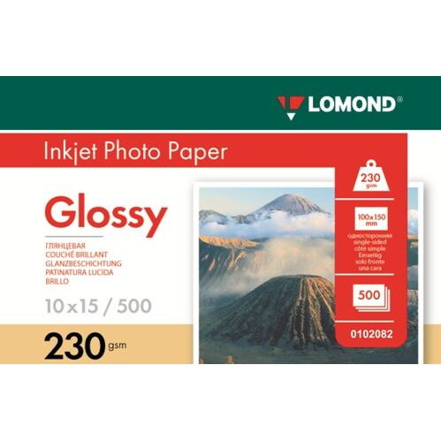 LOM PhotoInkjetGlossy 230g/m2 500/10x15cm 0102082