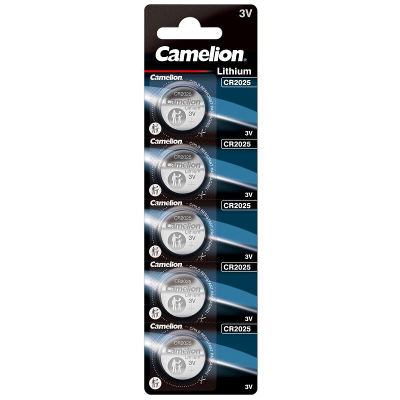 CAMELION Batérie LITHIUM gombíkové CR2025 5ks CR20 CAMELION Batérie LITHIUM gombíkové CR2025 5ks CR20