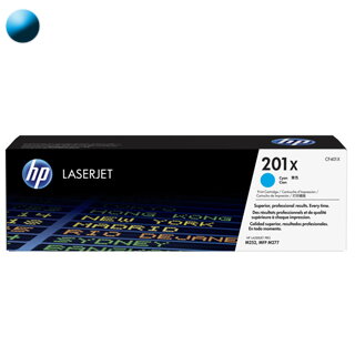 HP Toner HP 201X LaserJet CF401X cyan