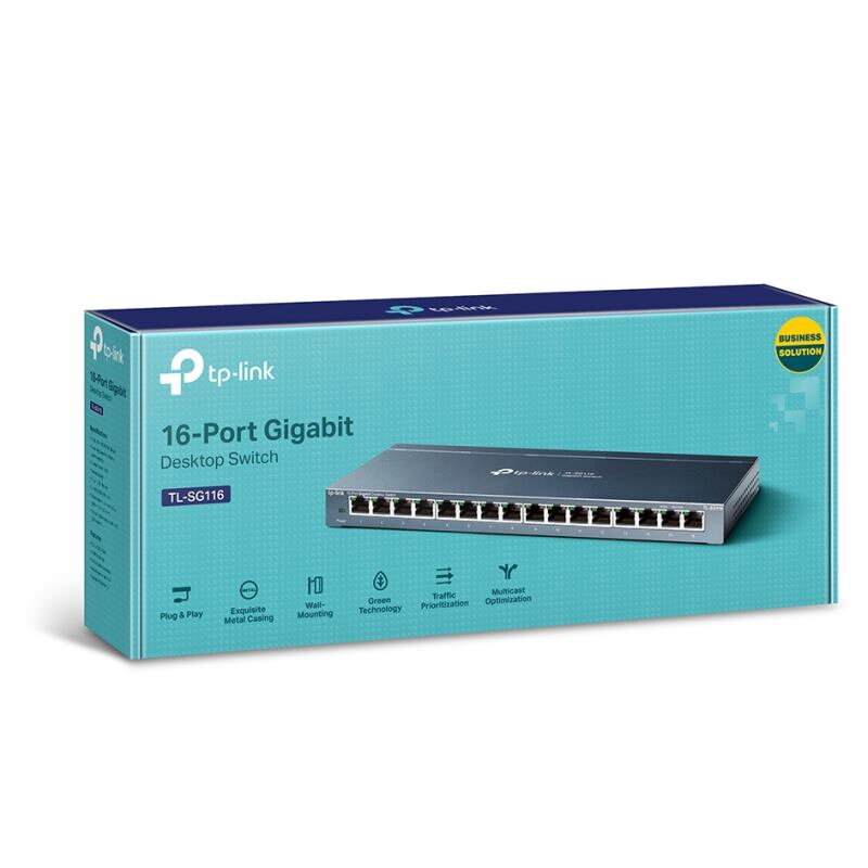 TP-Link Switch 16-Port/100/1000Mbps TL-SG116 TP-Link Switch 16-Port/100/1000Mbps TL-SG116