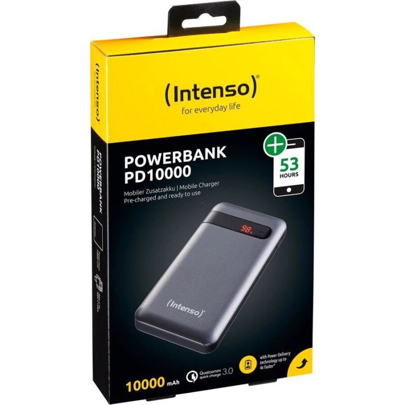 INTENSO PD10000, Powerbanka 10000 mAh grey INTENSO PD10000, Powerbanka 10000 mAh grey