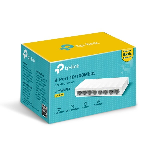 TP-Link LS1008, Switch 8-Port/100Mbps/Des TP-Link LS1008, Switch 8-Port/100Mbps/Des