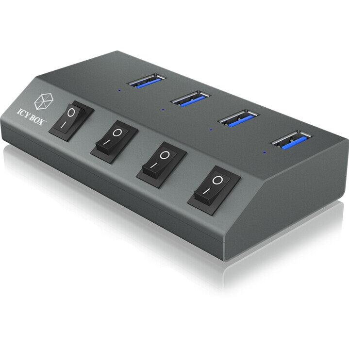 RAIDSONIC ICY BOX - USB 3.0 HUB 4porty