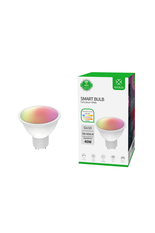 WOOX R9076, WiFi Smart Spot GU10 RGB+CCT WiFi WOOX R9076, WiFi Smart Spot GU10 RGB+CCT WiFi